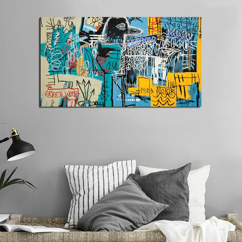 

The New York City By Jean Michel Canvas Posters Prints Wall Art Painting Decorative Picture Modern Living Room Home Decoration