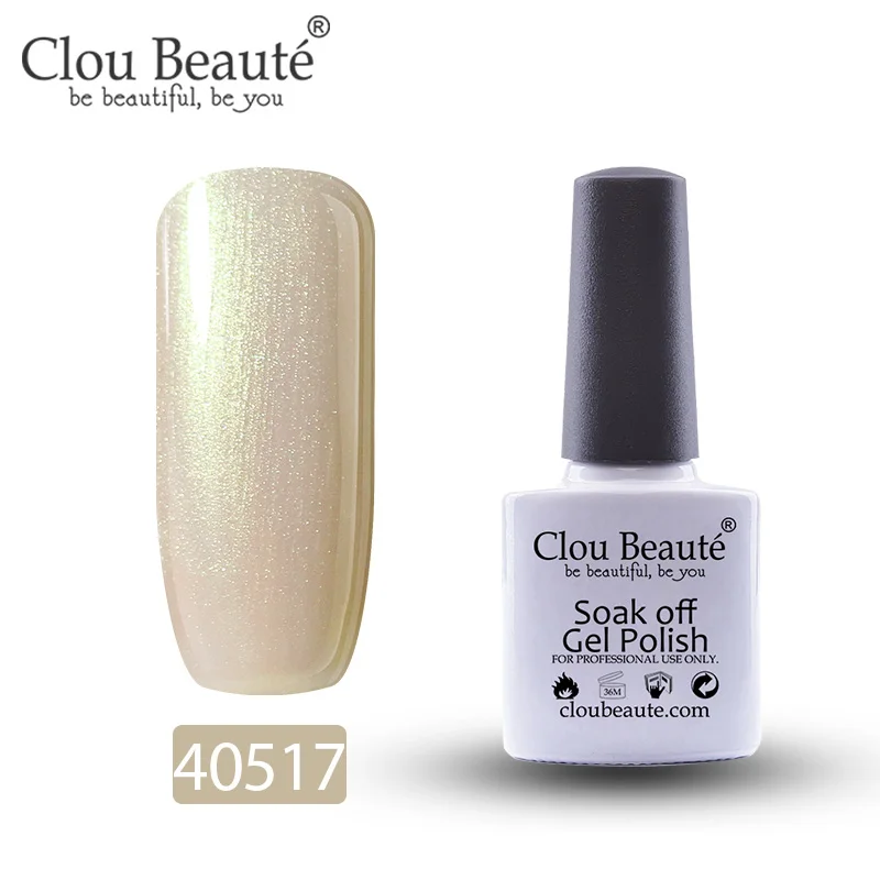 40517 Гель-лак для ногтей Clou Beaute 79 цветов полуперманентный замачивающийся лак для ногтей маникюрный УФ СВЕТОДИОДНЫЙ Цветной Гель-лак 10 мл серия Nude - Цвет: 40517