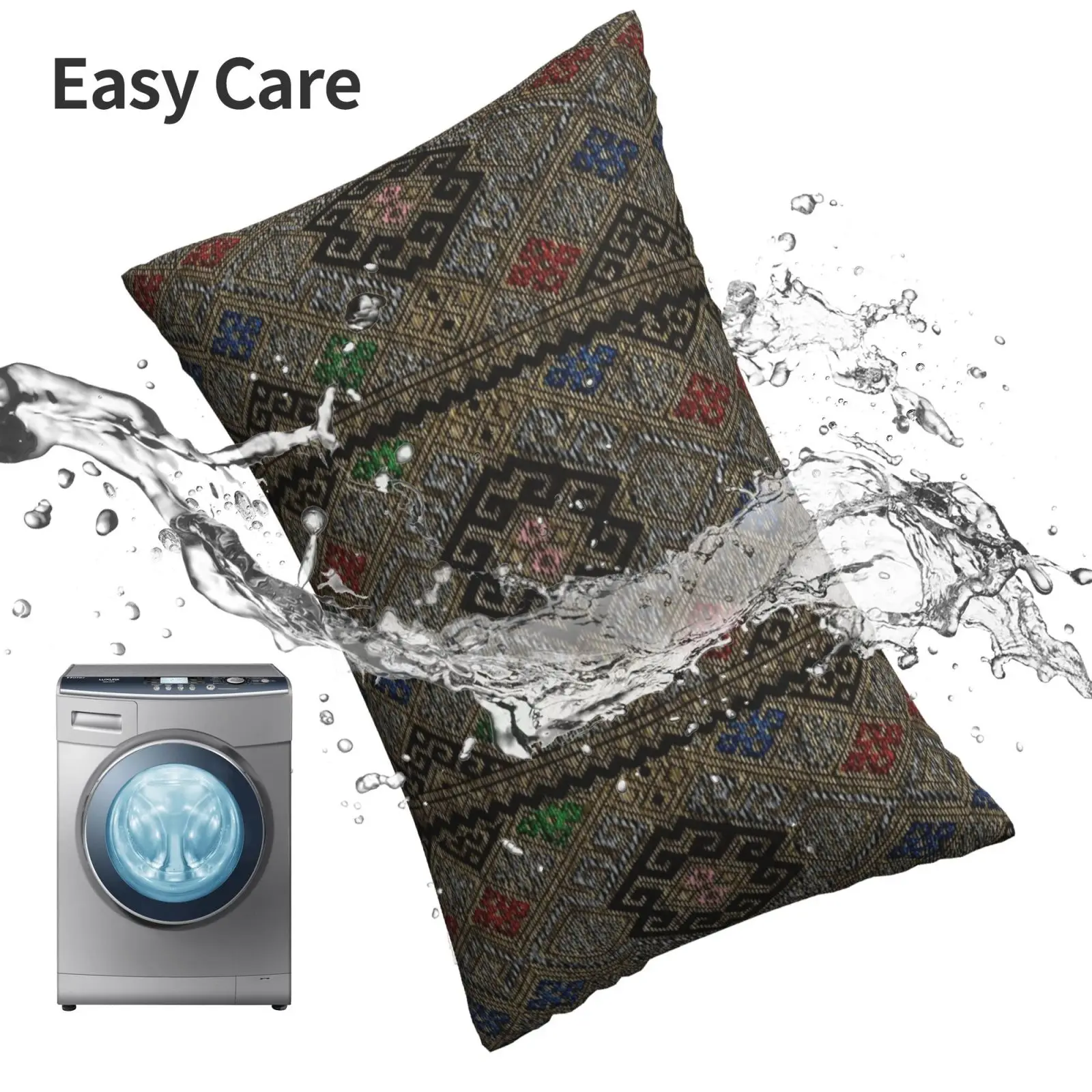 Чехол на подушку с принтом албанского текстиля (Multi) 20x30 50*75 для дивана спальни