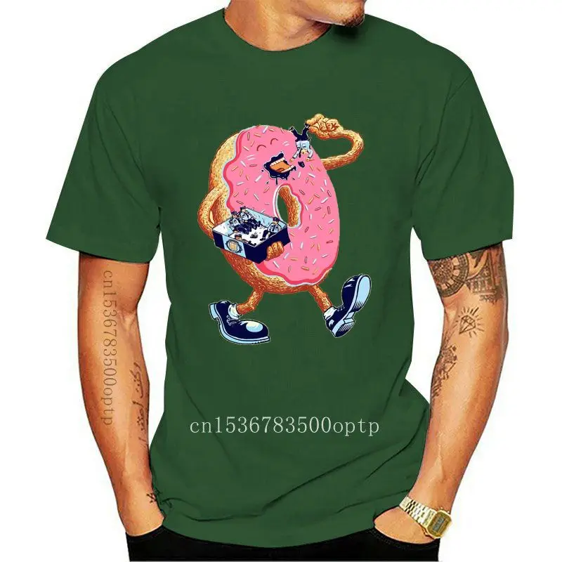 

New Men Casual Printed T shirt Donuts Love Policemen Short Sleeve T-shirts Tee Tops