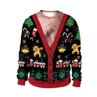 ugly christmas sweater festive embellished holiday sweaters men women crew neck xmas sweatshirt pullover christmas jumpers tops