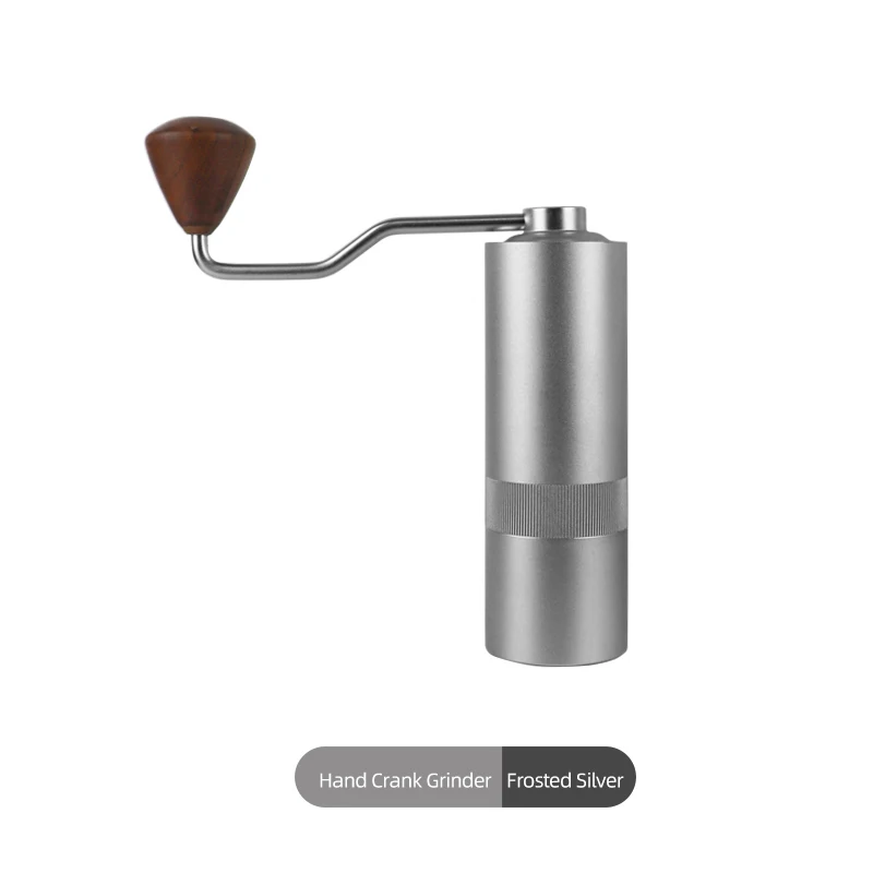 

Portable Silver Coffee Grinder Mini Stainless Steel Hand Manual Handmade Coffee Bean Burr Grinders Mill Kitchen Tool Grinders