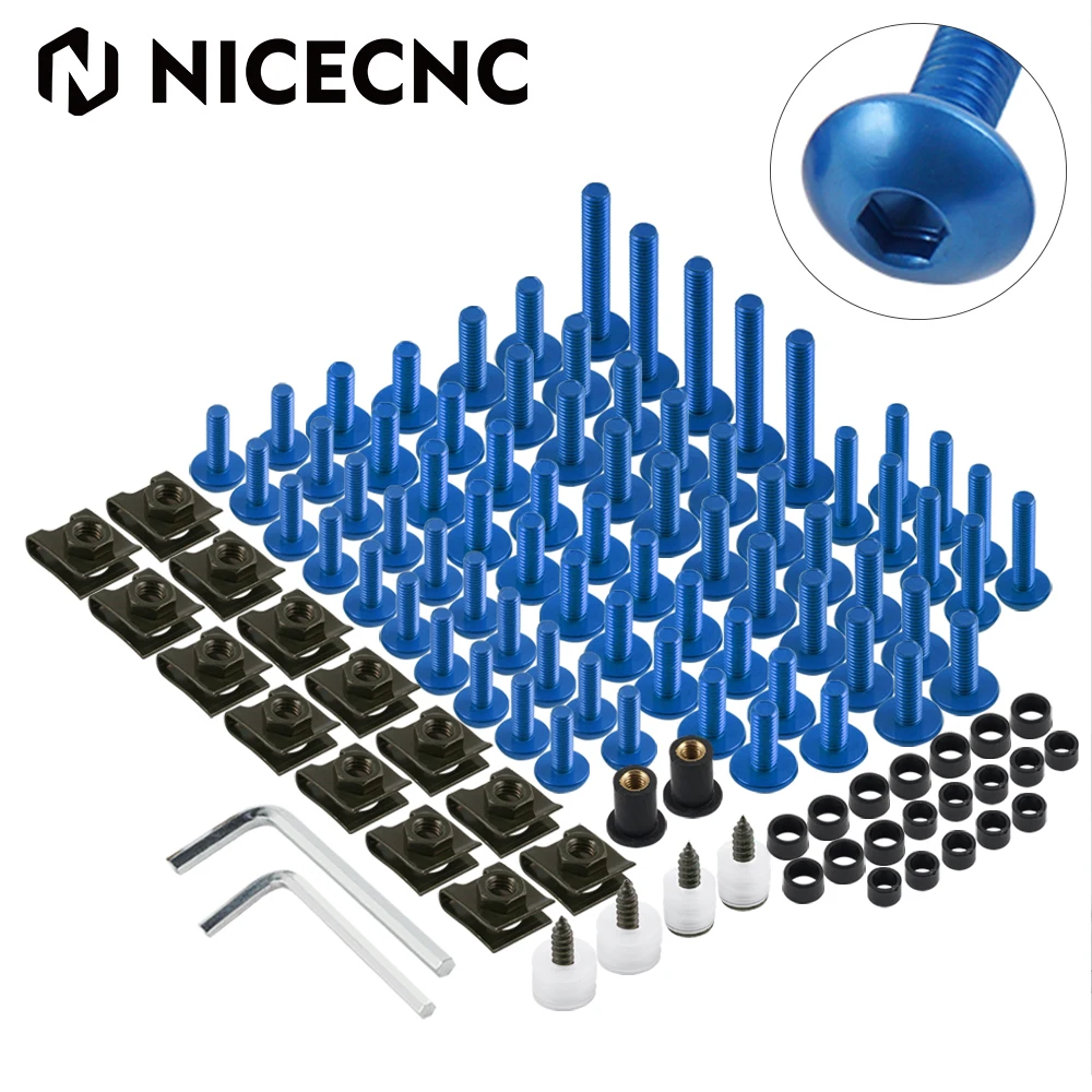 

155 шт. Комплект болтов обтекателя винты для Suzuki GSX-R 600 750 1000R/Z 1100W 1986-2019 комплект зеленых обтекателей болтов для Kawasaki Ninja