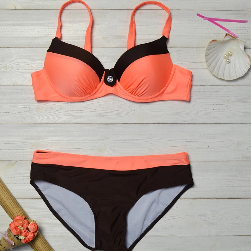 

2021 New Summer Fission Bikini Swimsuit Crystal Mosaic Swimwear Tankini