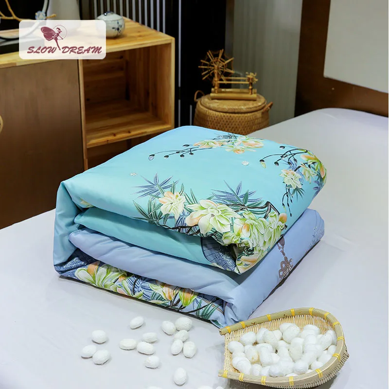 100% шелк натуральный наполнитель для дома постельные принадлежности одеяло