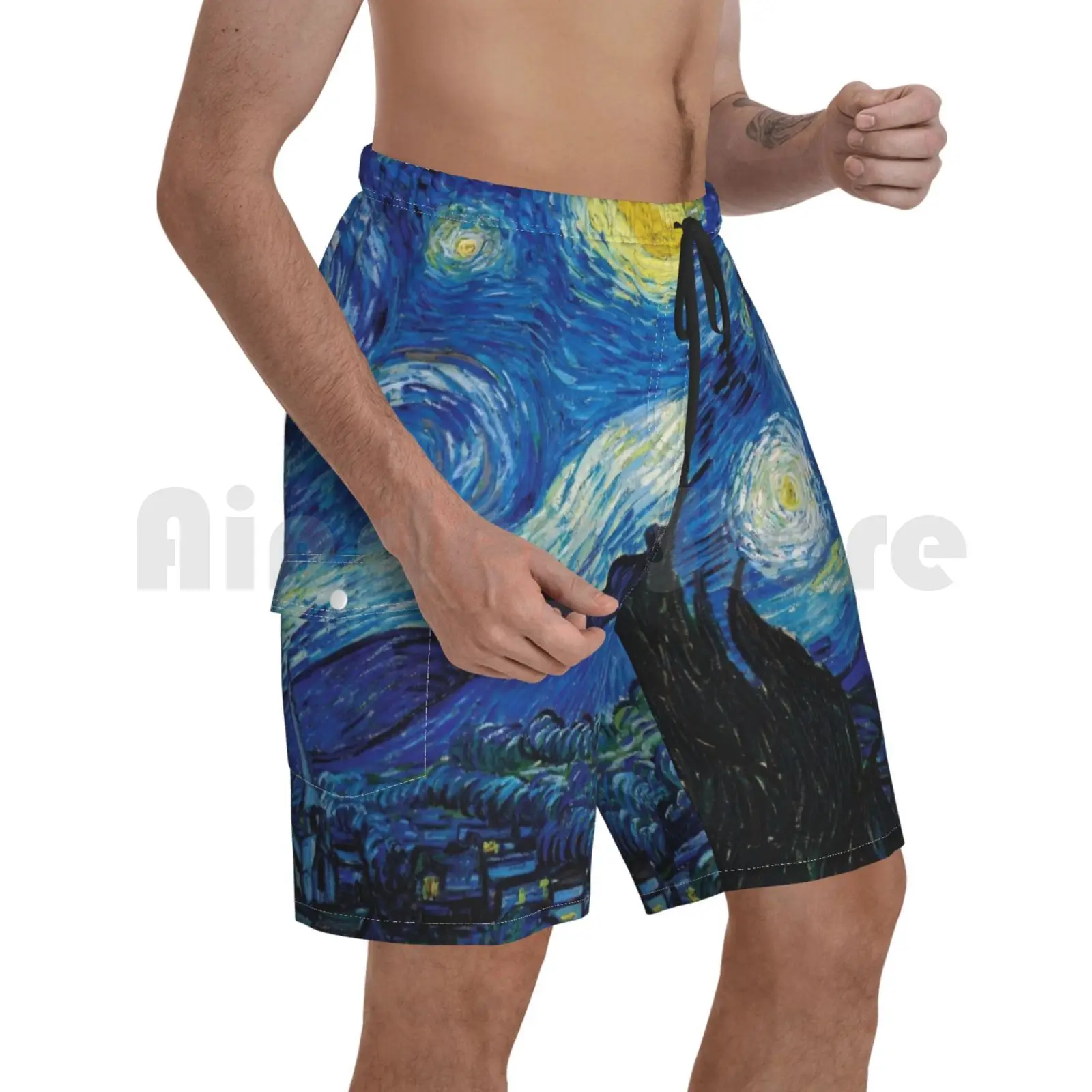 

Пляжные шорты Винсент Ван Гог-Звездная ночь Ван Гог звезды Звездное небо