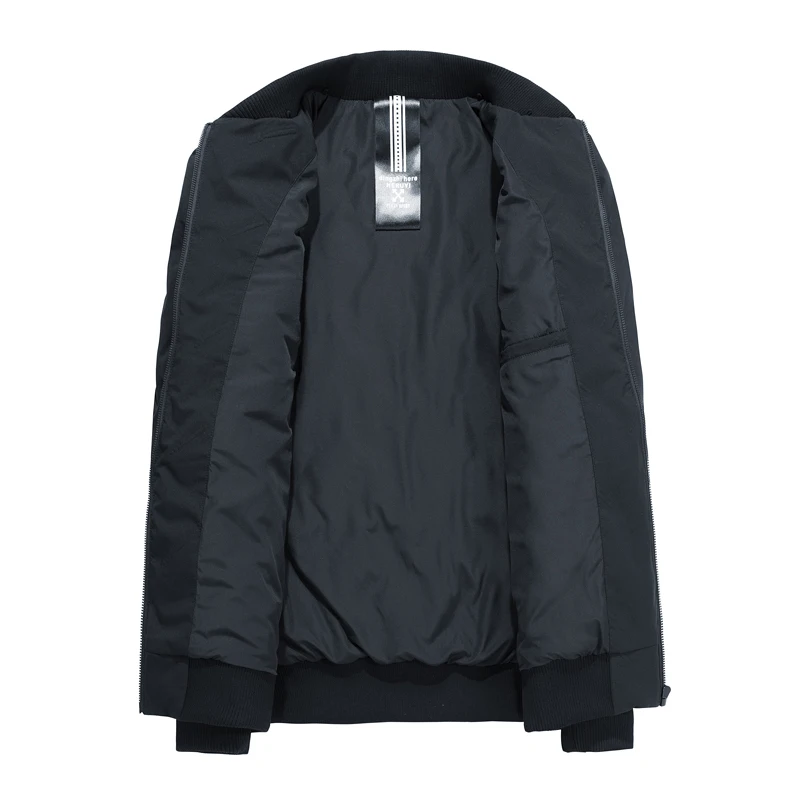 Мужская повседневная куртка на белом утином пуху теплая однотонная с воротником