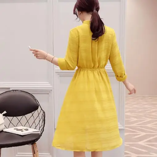 Robe Femme Sukienki Autumn Women Dress Stand Collar Long Sleeve Imitation Silk Dresses Mori Girl Vestidos AF827 | Женская одежда