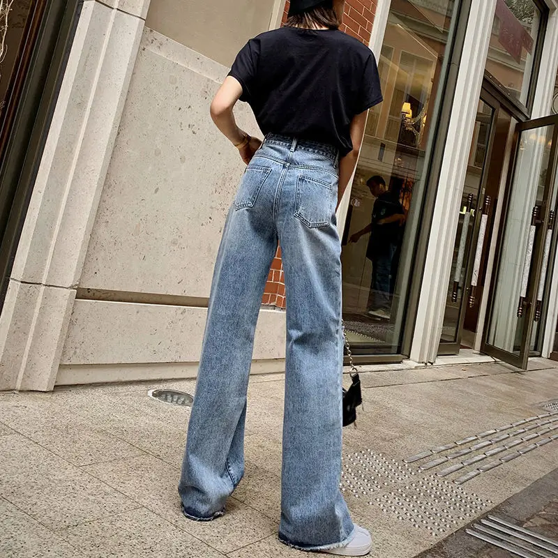 Рваные джинсы женские с дырками пикантные высокоэластичные легкие винтажные