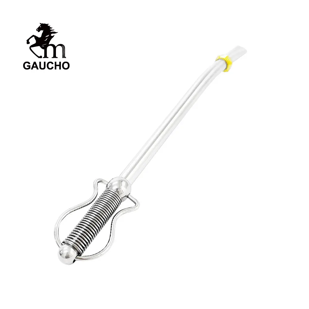 50 шт./лот ковбойские парагвайский чай солома из нержавеющей стали с двойным