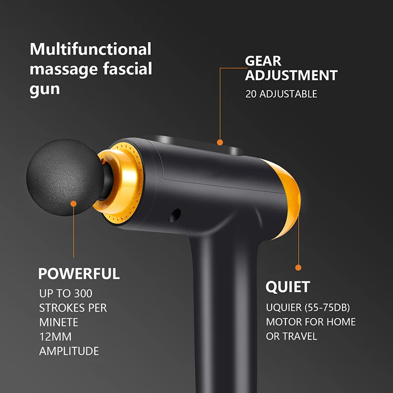 24V Профессиональный Массажный пистолет массажер для тела и шеи глубокая мышечная