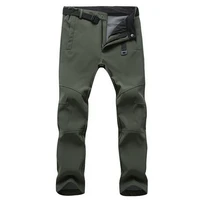 winter men windproof snowboard pants male outdoor snow camping pants fleece warm waterproof trousers