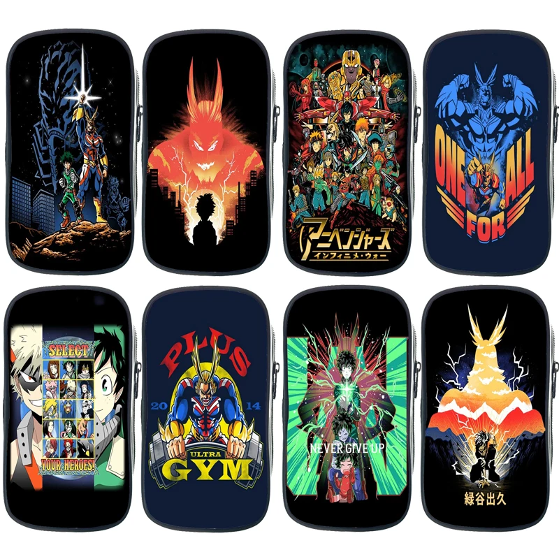 

Students My Hero Academia Pencil Case Child All Might Pen Bag Teens Stationery Bag Deku Pencil Box Boys Girls Pencil Holder Gift