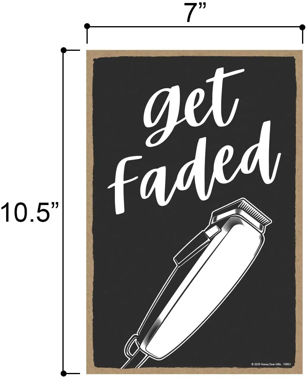 

Hanging Wooden Signs, Get Faded, 7 inch by 10.5 inch, Wooden Barbershop Wall Decor, Salon Wall Art, Men Novelty Signs