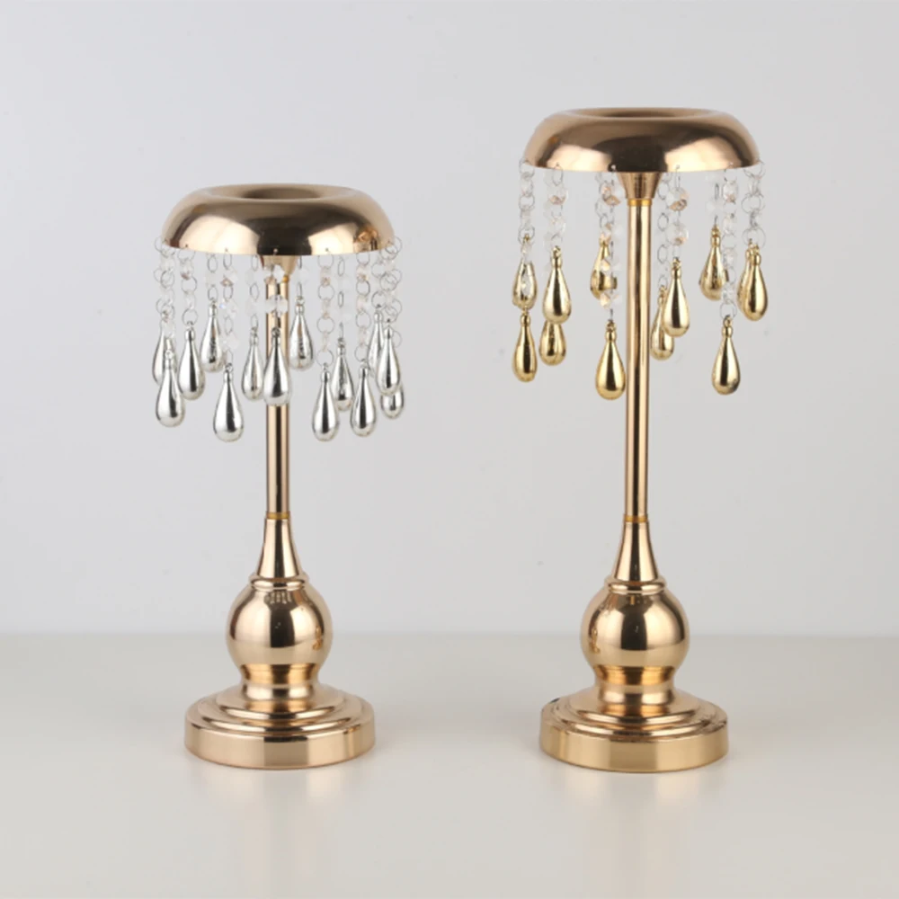 Золотой подсвечник в европейском стиле подсвечники для столовой свадебный стол