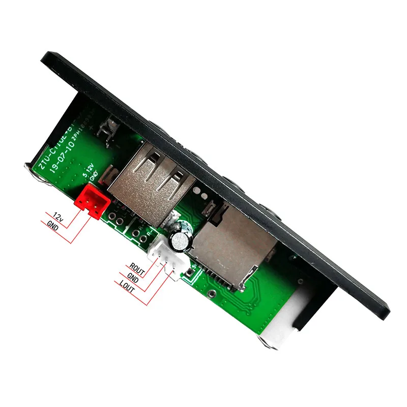 MP3 декодер Bluetooth беспроводной 12 в WAV плата аудио модуль USB TF радио для автомобиля