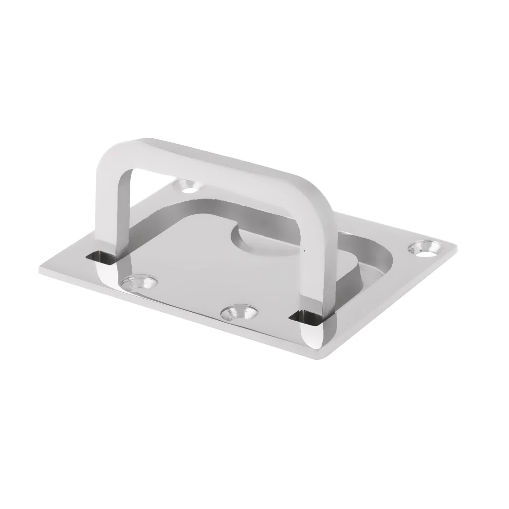 

Pair Hatch Flush Latch Pull Lift Ring Handle for Marine Boat, 75x55mm