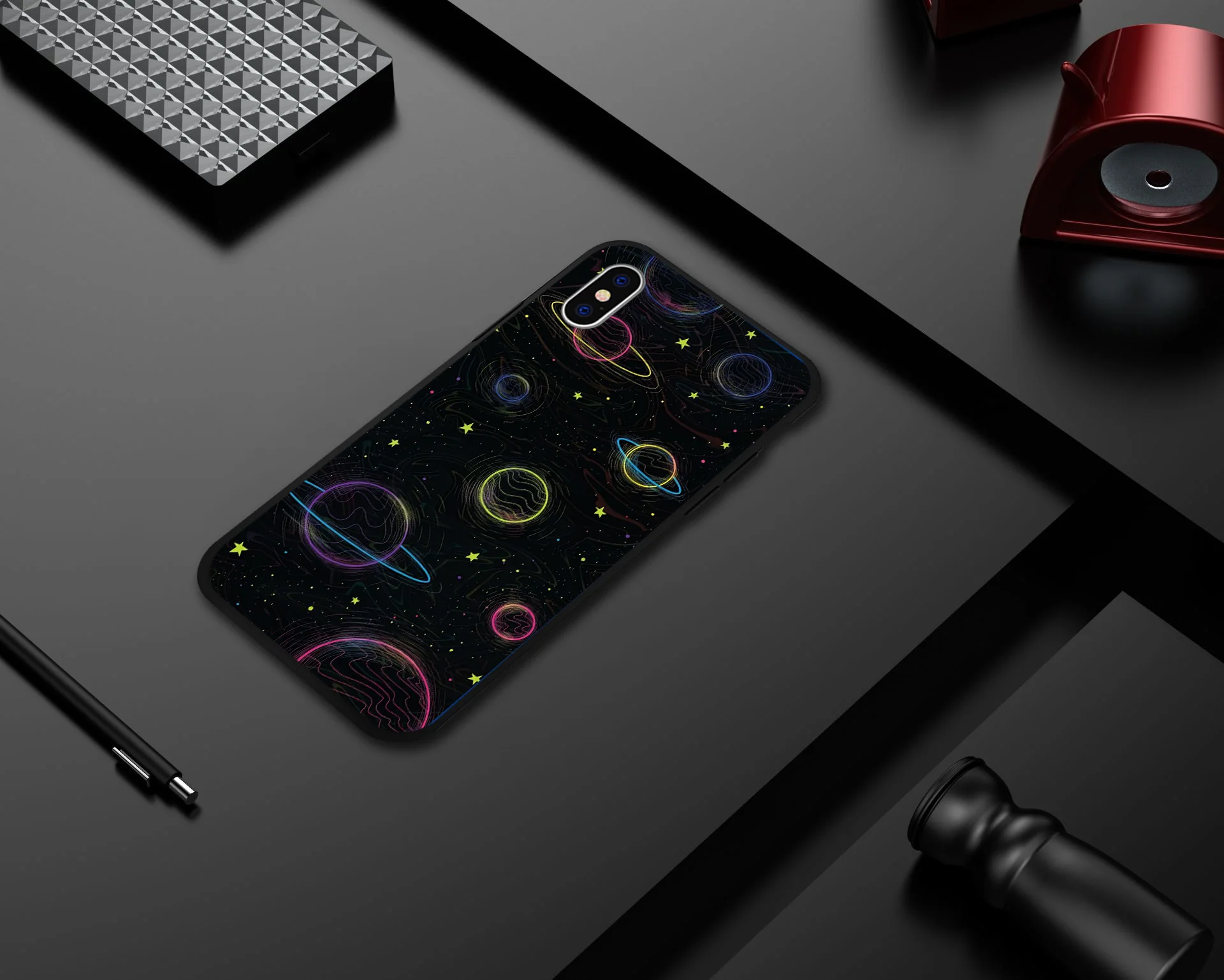 Cute Soft Planet Phone Case For iPhone 6 6s XS MAX XR X 8 Plus Matte Silicone Back Cover Gift Lover |