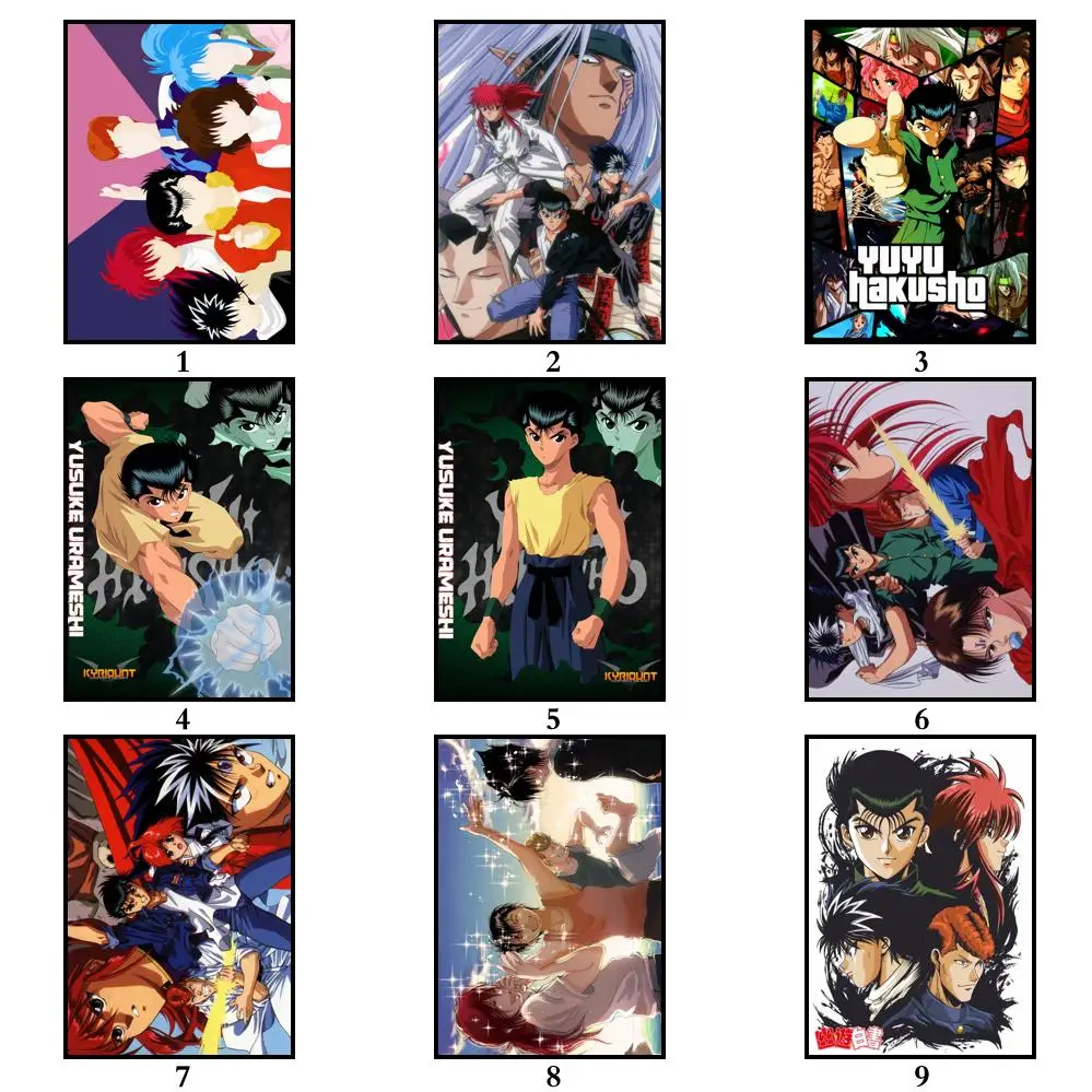 45 дизайнов аниме YuYu Hakusho белый бумажный плакат художественная живопись