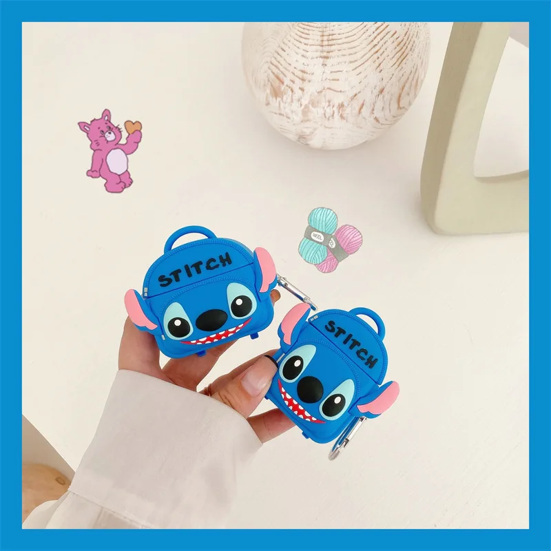 Чехол Disney Stitch для 2021 Airpods 3 защитные беспроводные наушники Bluetooth AirPod 1/2 зарядный