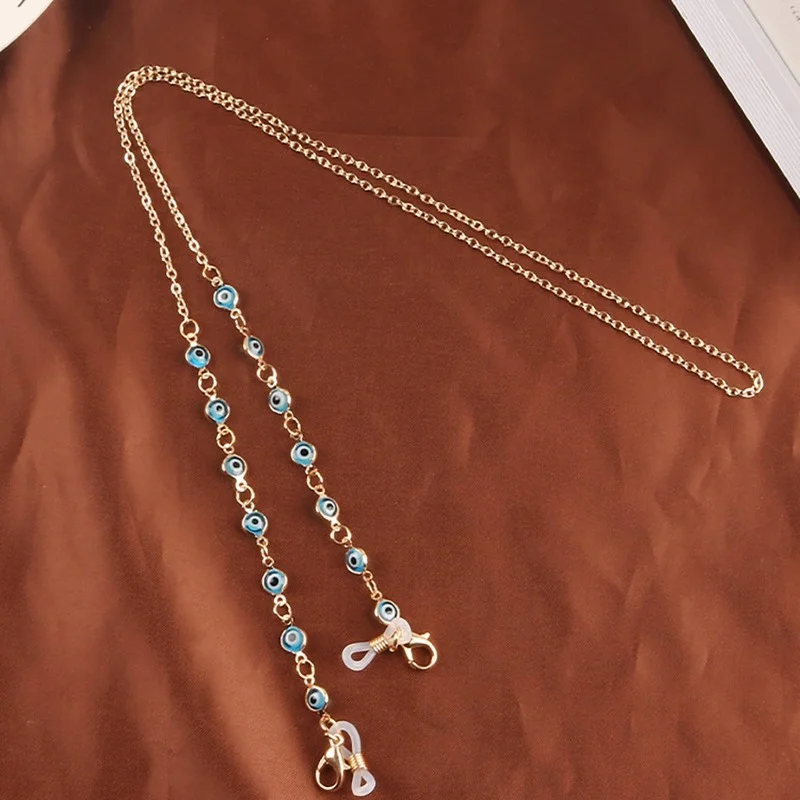 2023 модные нескользящие шнурки на цепочке для очков от сглаза студентов Цветные