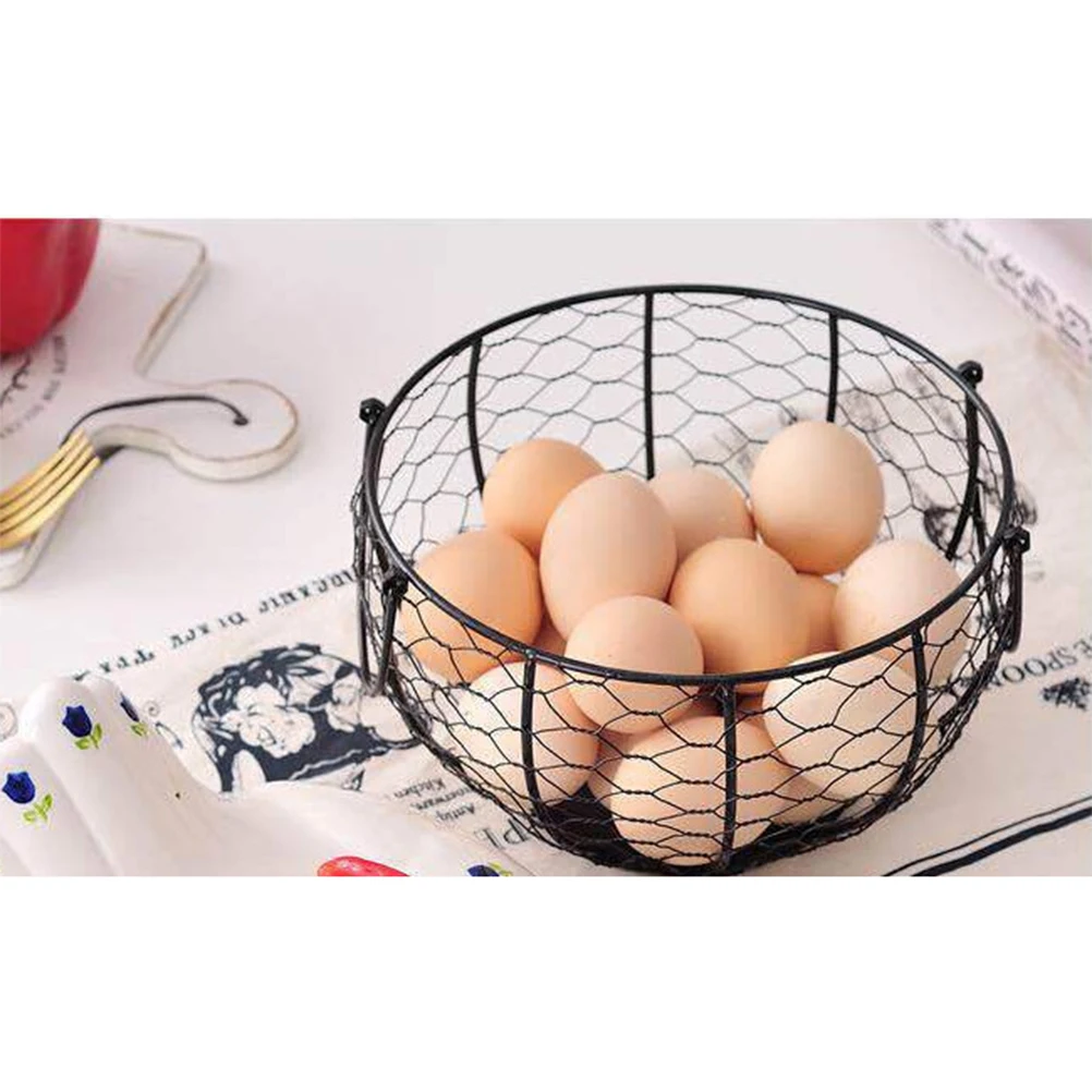 

Metal Egg Storage Container Modern Large Egg Dispenser Fruit Vegetable Egg Storage Basket for Soft Hard Boiled Egg Hot Sale