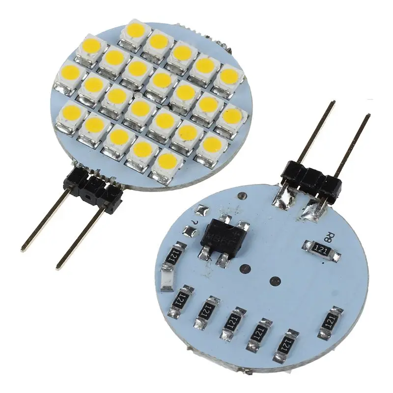 10x G4 SMD 24 светодиодный шкаф морской Кемпер автомобильная лампа 12V теплый белый