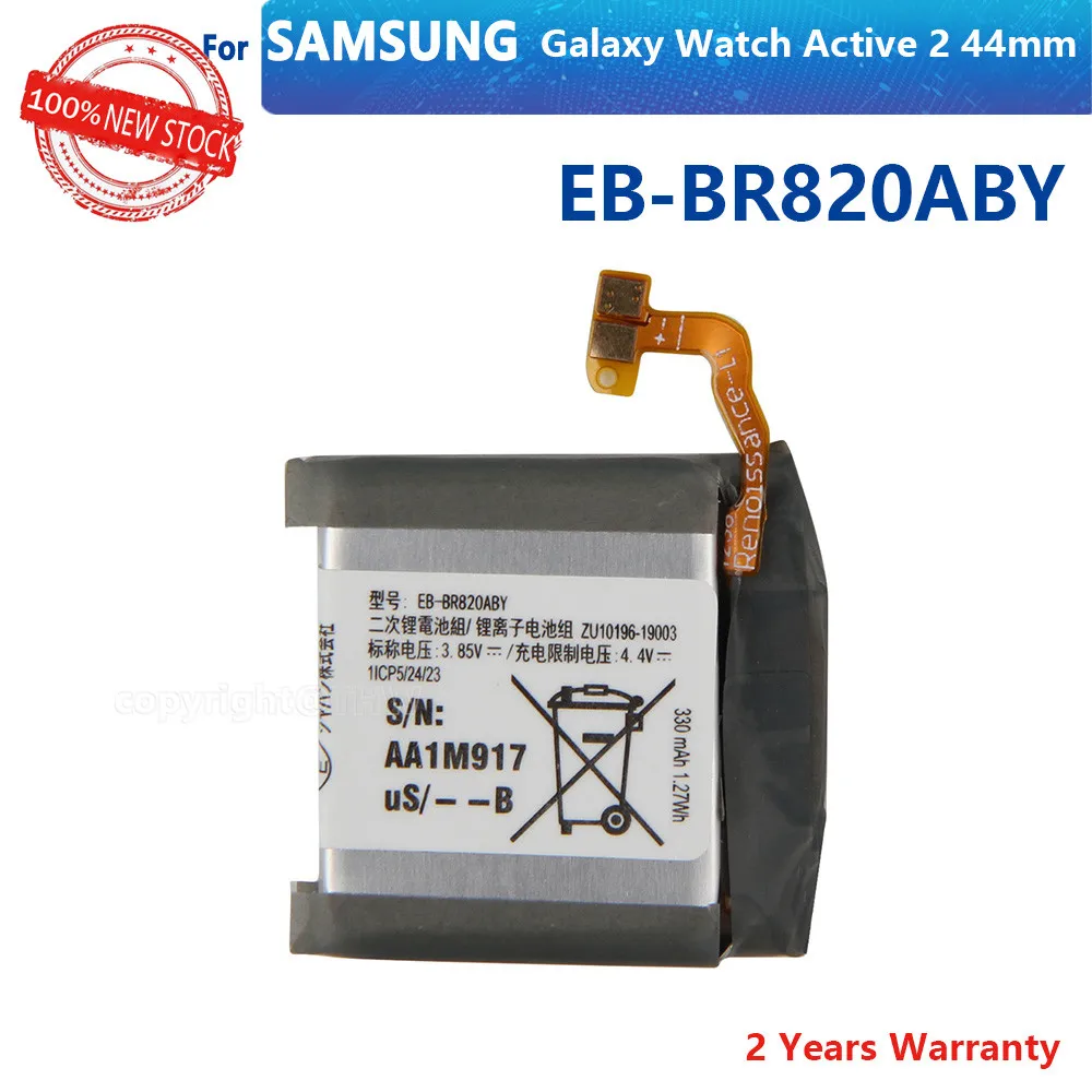 100% оригинал 340 мА · ч флейта для Samsung Galaxy Watch Active 2 44 мм батарейки часов с