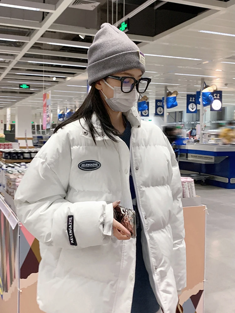 

Down padded jacket ladies 2021 new small thick bread jacket short padded jacket winter padded jacket winter clothes women