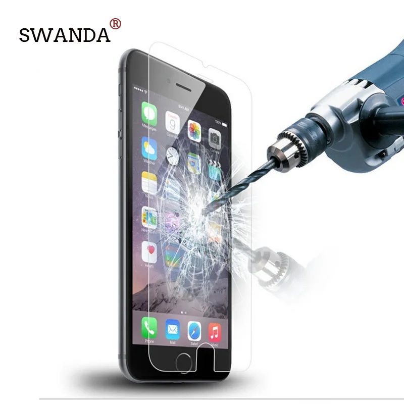 Защитные чехлы для iphone se 2020 закаленное стекло 11 5 6 7 8 plus прозрачное твердое пленка