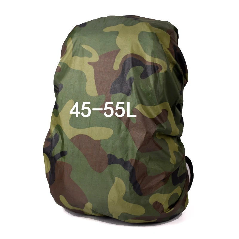 Army Green 45-55L 30-80L Камуфляжный Портативный Открытый походный нейлоновый пылезащитный Камуфляжный водонепроницаемый рюкзак-дождевик для рыбалки и охоты - Цвет: Army Green 45-55L
