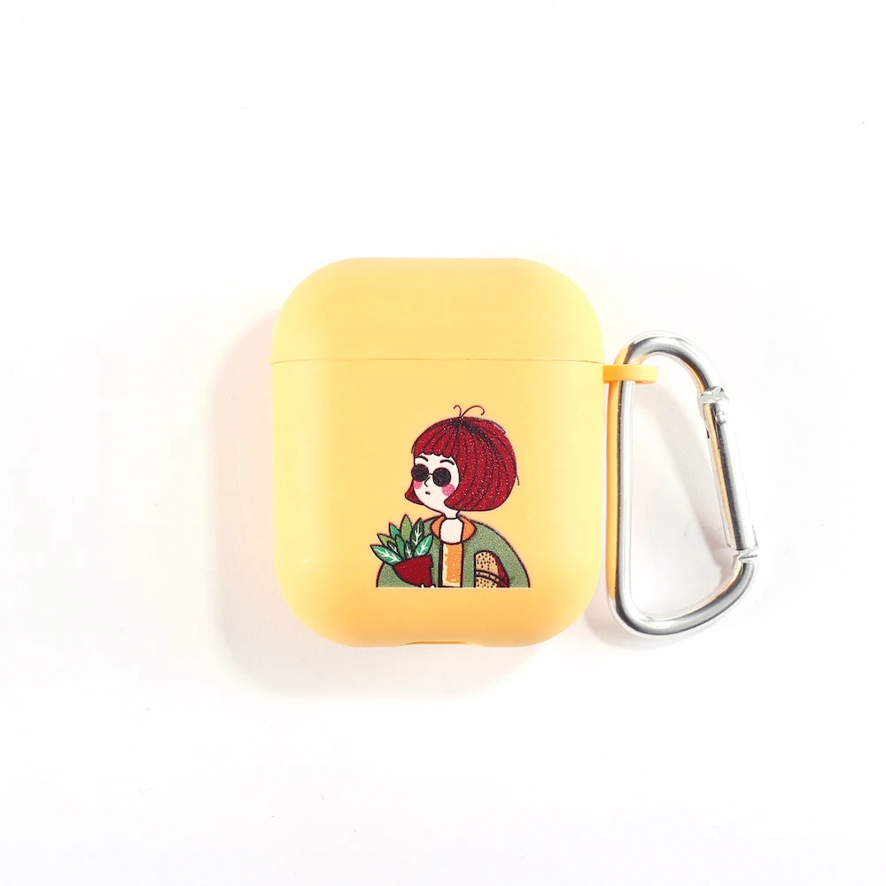 

Movie Lon Cartoon Earphone Case For Apple iPhone Charging Box For AirPods Pro Soft Candy Color Carabiner Cover Accessories