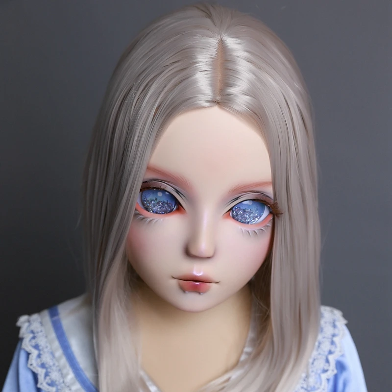 

(HIDOLLS 10) женские маски ручной работы из кремниевой смолы с полуголовой для косплея японские ролевые игры BJD Kigurumi маски