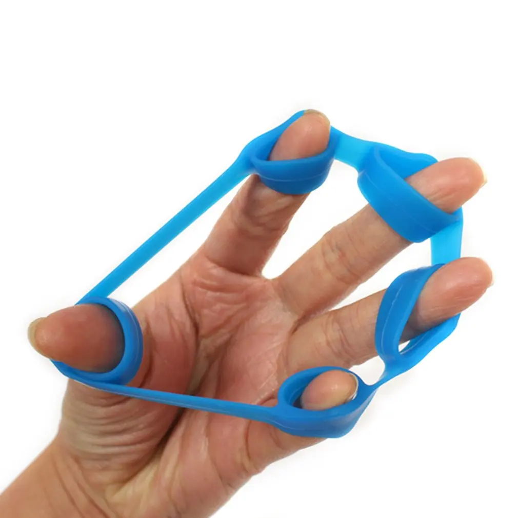 

Portable Fitness Hand Finger Trainer Band Tension Tool Strength Exerciser Muscle Power Silicone Expander Training Recovery