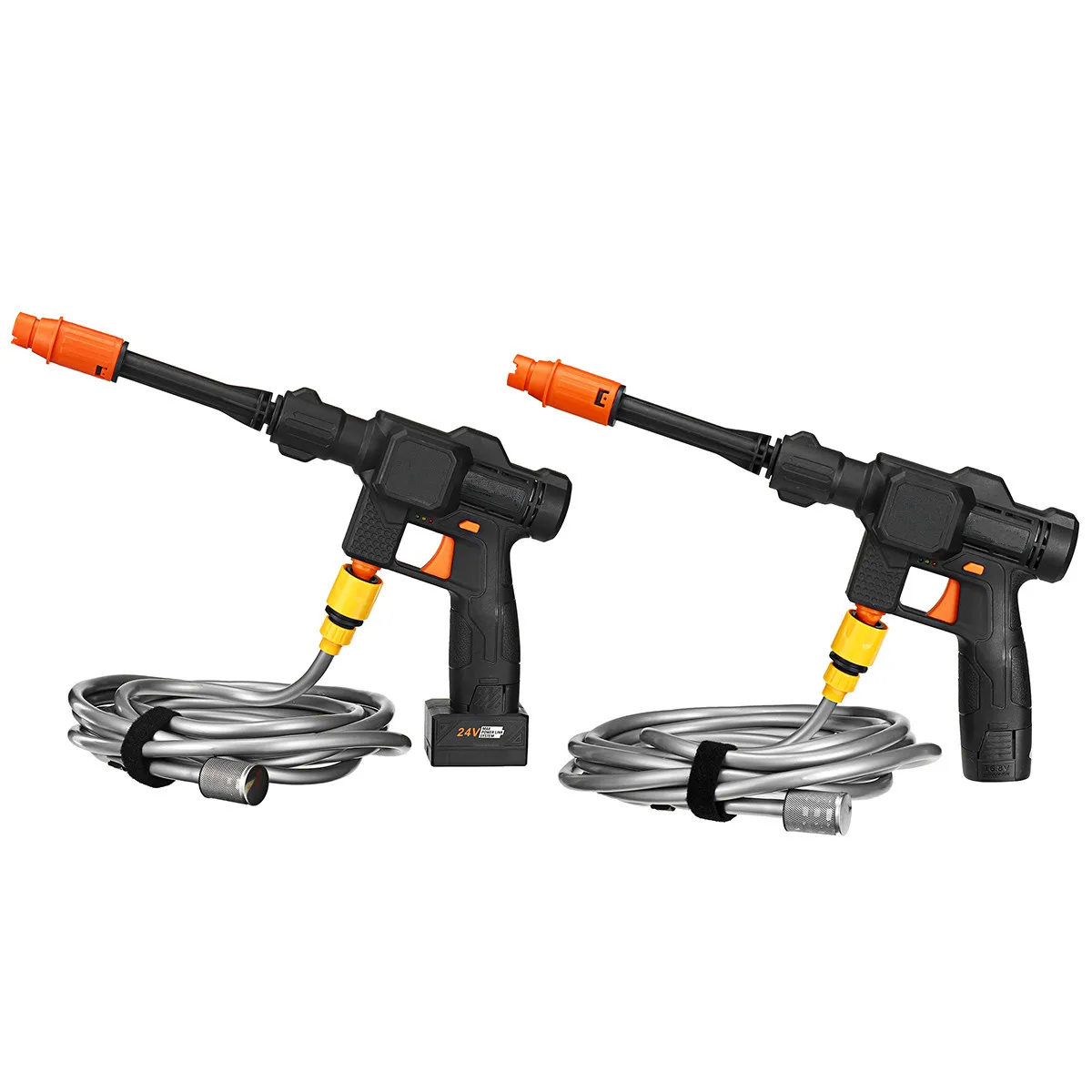 Дешево 500 Вт 48 бар Беспроводной мойщик высокого давления для автомобиля перезаряжаемый литиевый аккумулятор портативный водяной пистолет Очистит...