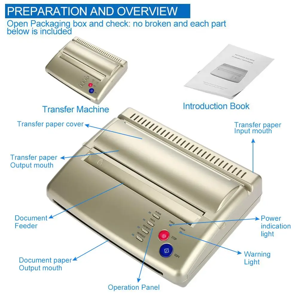 Портативный A5 A4 переводной татуировки копир СНГ режим горячая шаблон Бумага