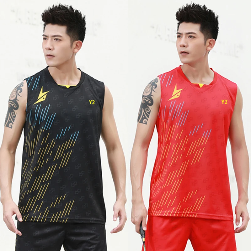 

Women Badminton Quick Drying Breathable Lightweight Short Sleeve Vest Table Tennis Sportswear Men Training Suits Tops