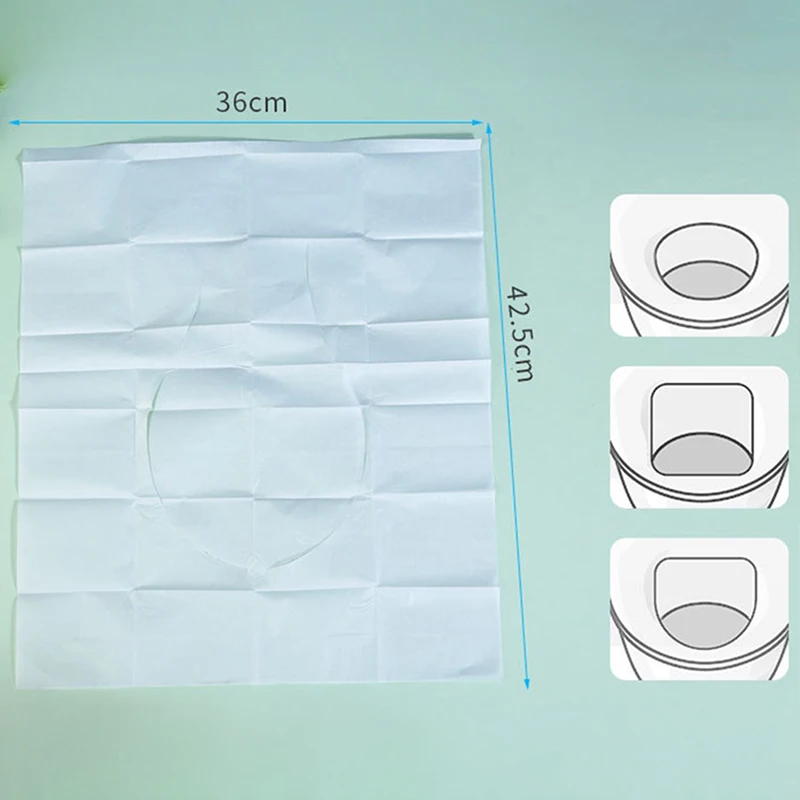 

10X Portable Disposable Health Toilet Seat Paper Cover Traveling Toilet Cushion