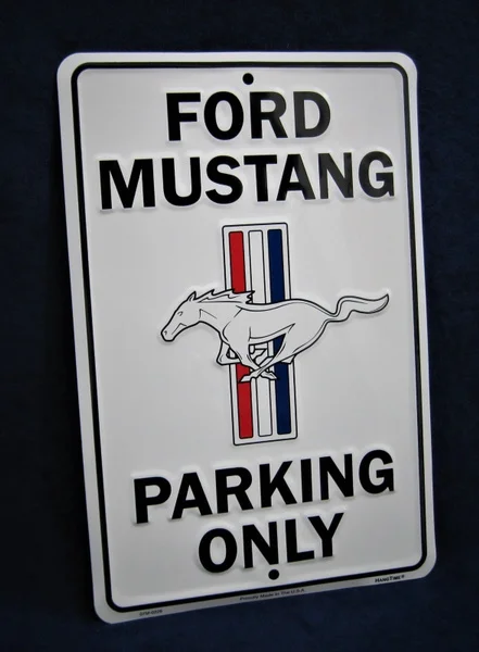 

Ford Mustang Parking - Embossed Metal Tin Sign