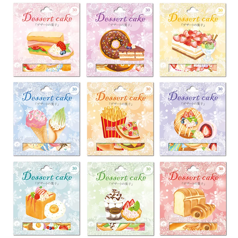 

30 pcs/pack Stationery Stickers DESSERT Food Diary Planner Decorative Mobile Stickers Scrapbooking DIY Craft Stickers
