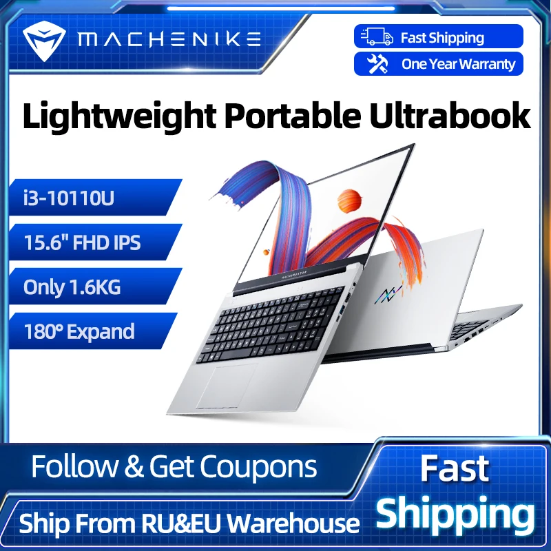 Ноутбук Machenike Machcreator A металлический ультрабук intel core i3 10110U 8G 256G SSD 15 6 ''FHD IPS