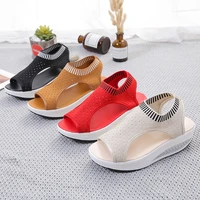 2021 sports wind sandals women summer leisure korean mesh open toe breathable sandals thick soled student womens drag