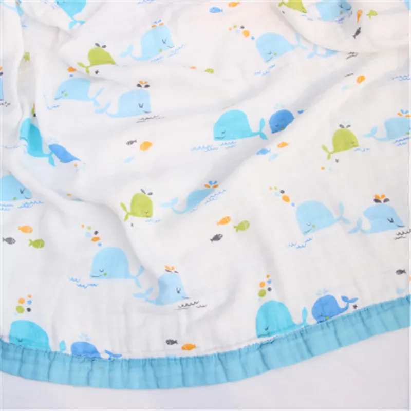 

2021 New Style With Many Cartoon Pattern Four Layers Bamboo Cotton Baby Blanket Childrens Air Conditioning Is And Bath Towel