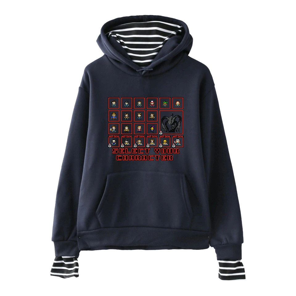 

Stranger Things Fake Two Piece Hoodie Men Women 2021 Hot fashion Favorite popular American TV series Autumn Winter Sweatshirts