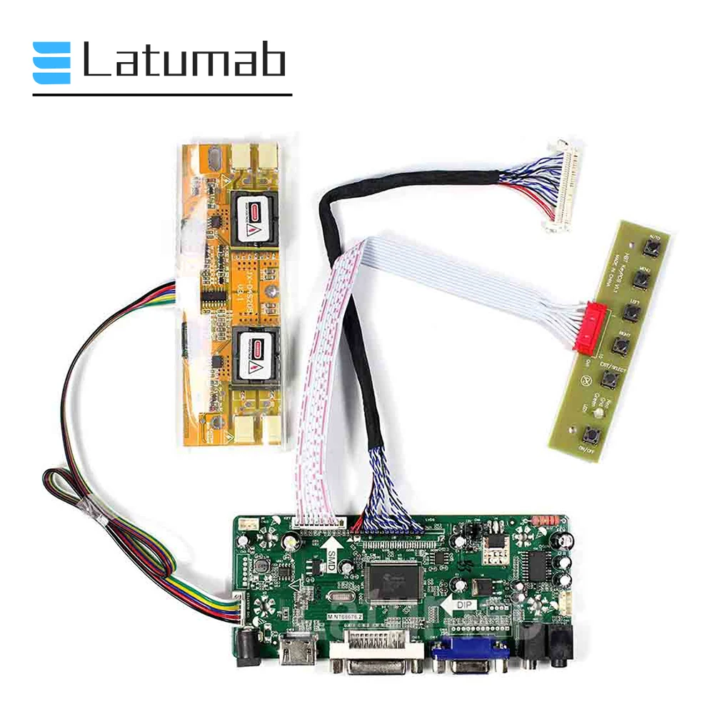 

Latumab Controller Board for M200O1-L01 / M200O1-L05 20" LCD Display 1600×900 Matrix DVI+VGA+HDMI-Compatible Driver Board