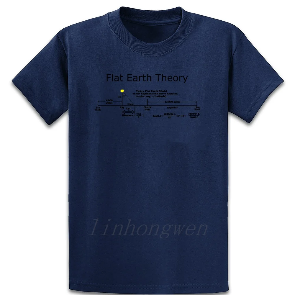 

Flat Earth T Shirt Pattern Cotton Spring Famous Authentic Designing S-5xl Natural Shirt
