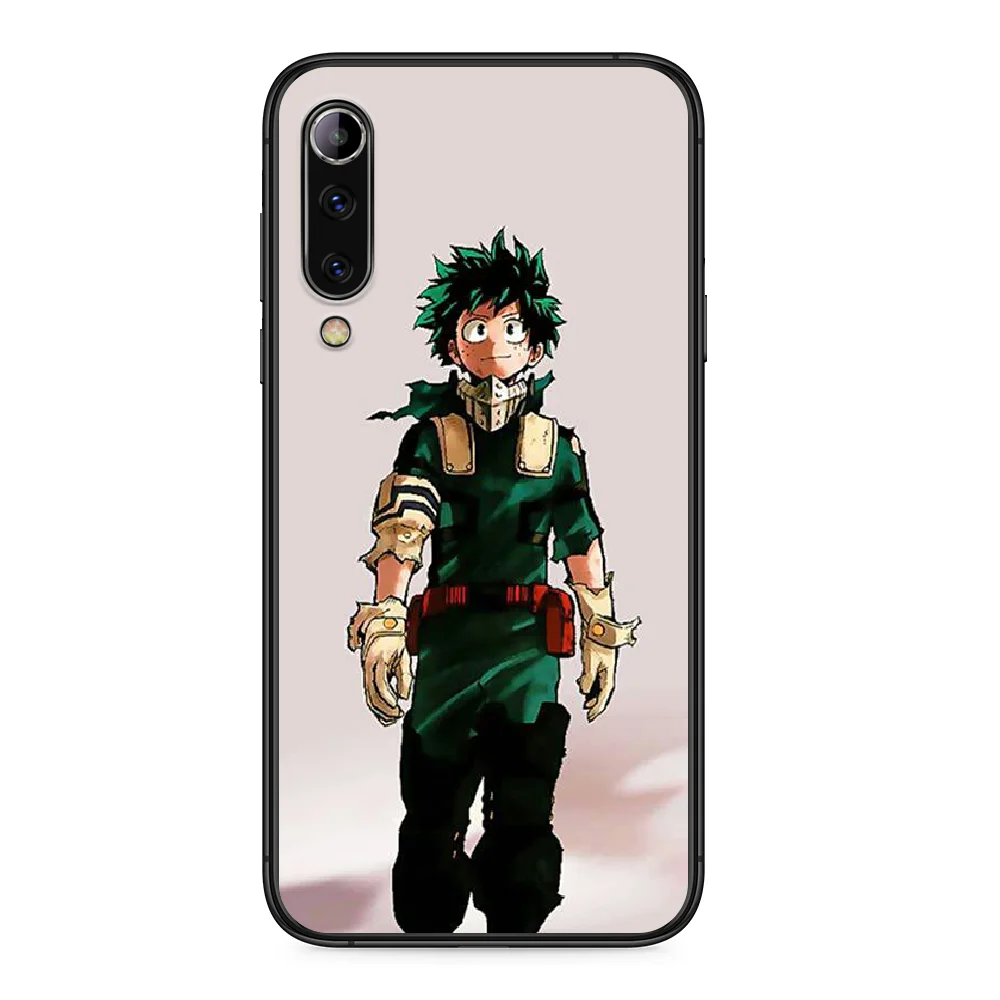 Чехол для телефона Anime My Hero Boku Academia для Xiaomi Mi 6 8 A1 Note3 A2 9 CC9 9T A3 MIX 2 2S 3 Lite SE Pro с черным бампером из силикона.