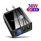 Быстрая зарядка 3,0 PD Зарядное устройство USB универсальный 30 Вт Кабель с разъемом USB типа C для быстрой зарядки адаптер питания для iPhone 12 8 Plus Xiaomi телефон iPAD