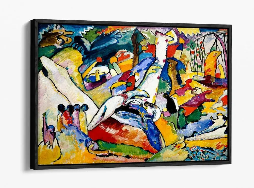 

Kandinsky 7 -deep Floater/float эффект, холст без рамки, настенный принт, украшение, салонная печать, Настенная картина, холст, плакаты, живопись