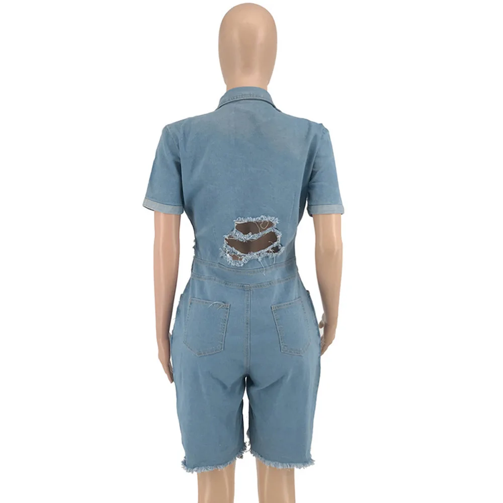 Африканский Модный повседневный джинсовый комбинезон больших размеров 3XL